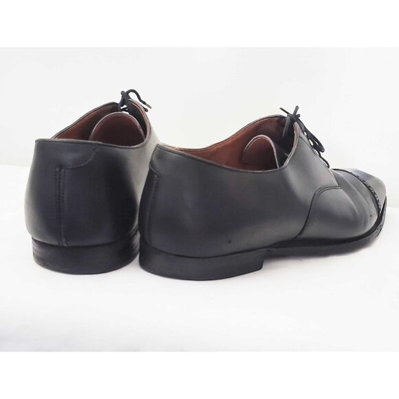 Polo Ralph Lauren Mens Black Lace Up Cap Toe Oxford Shoes 12 D main image 9